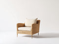 Fauteuil de jardin - rotin - métal - 80x74x86 cm - brun-beige - style naturel
